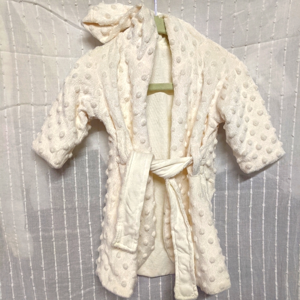 Infant robe and slippers